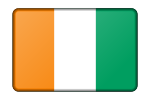 Ivory Coast flag (bevelled)